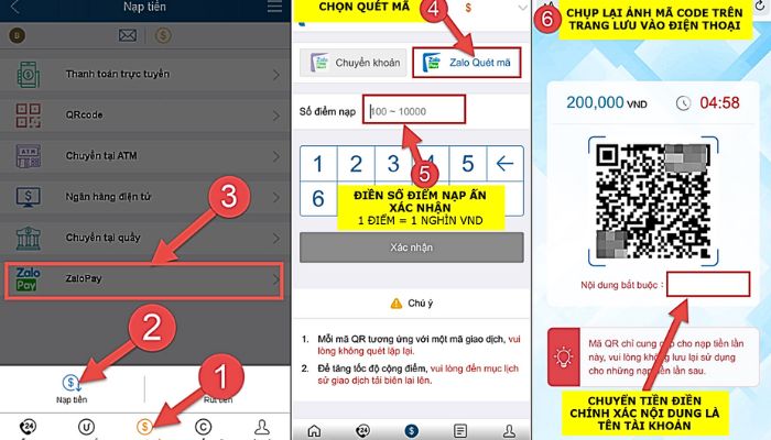 Cách nạp tiền Kubet thông qua giao dịch Zalo Pay