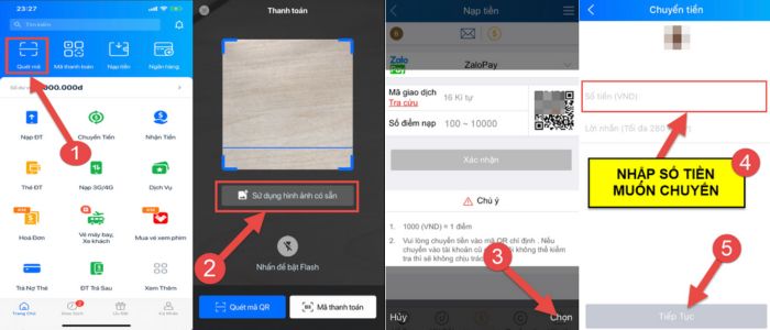 Nạp tiền Zalo